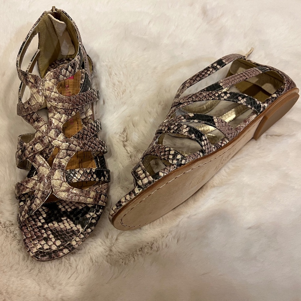 Elaine Turner Python Colored Sandals Size 6.5 (New In Box) - Picture 2 of 4